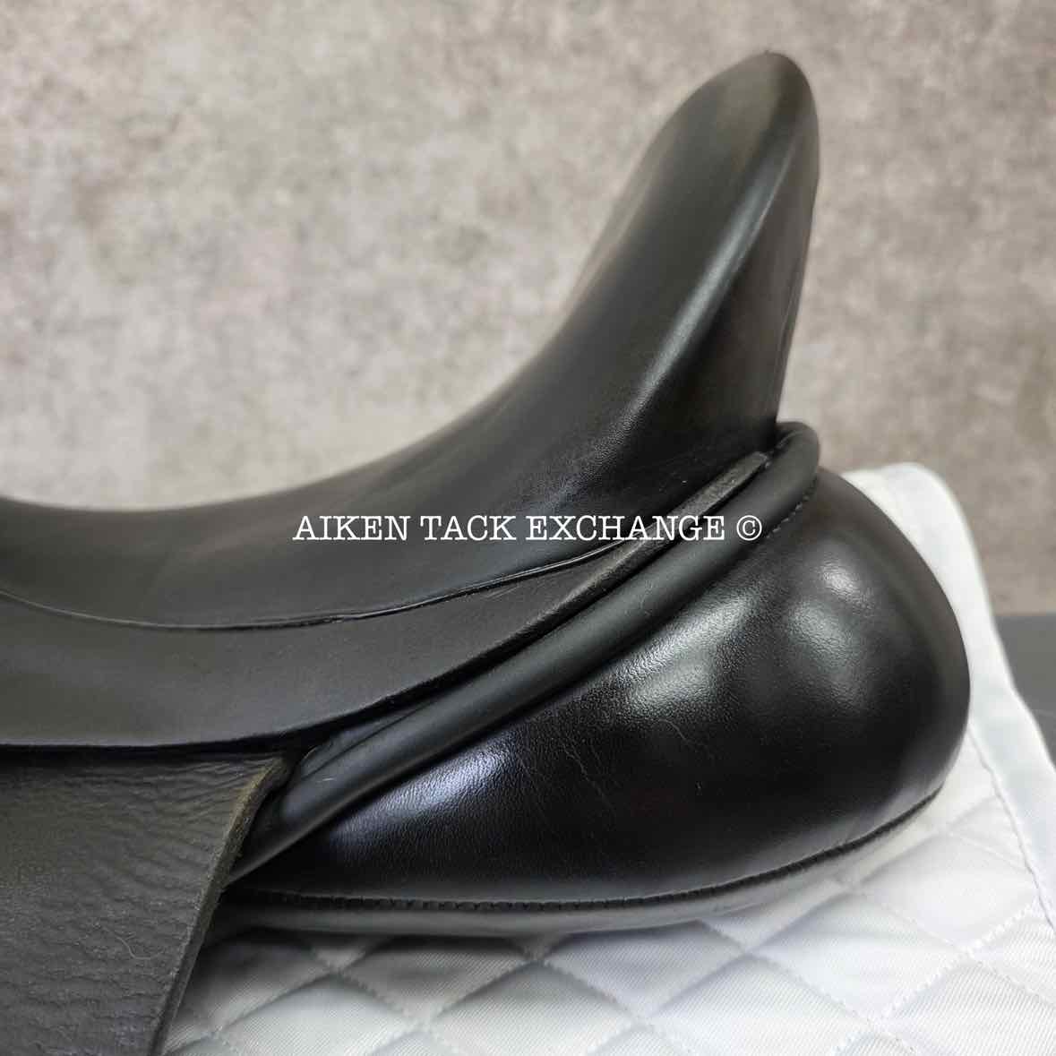 2006 Trilogy Verago Elite Dressage Saddle, 18.5" Seat, Wide Tree, Wool Flocked Panels