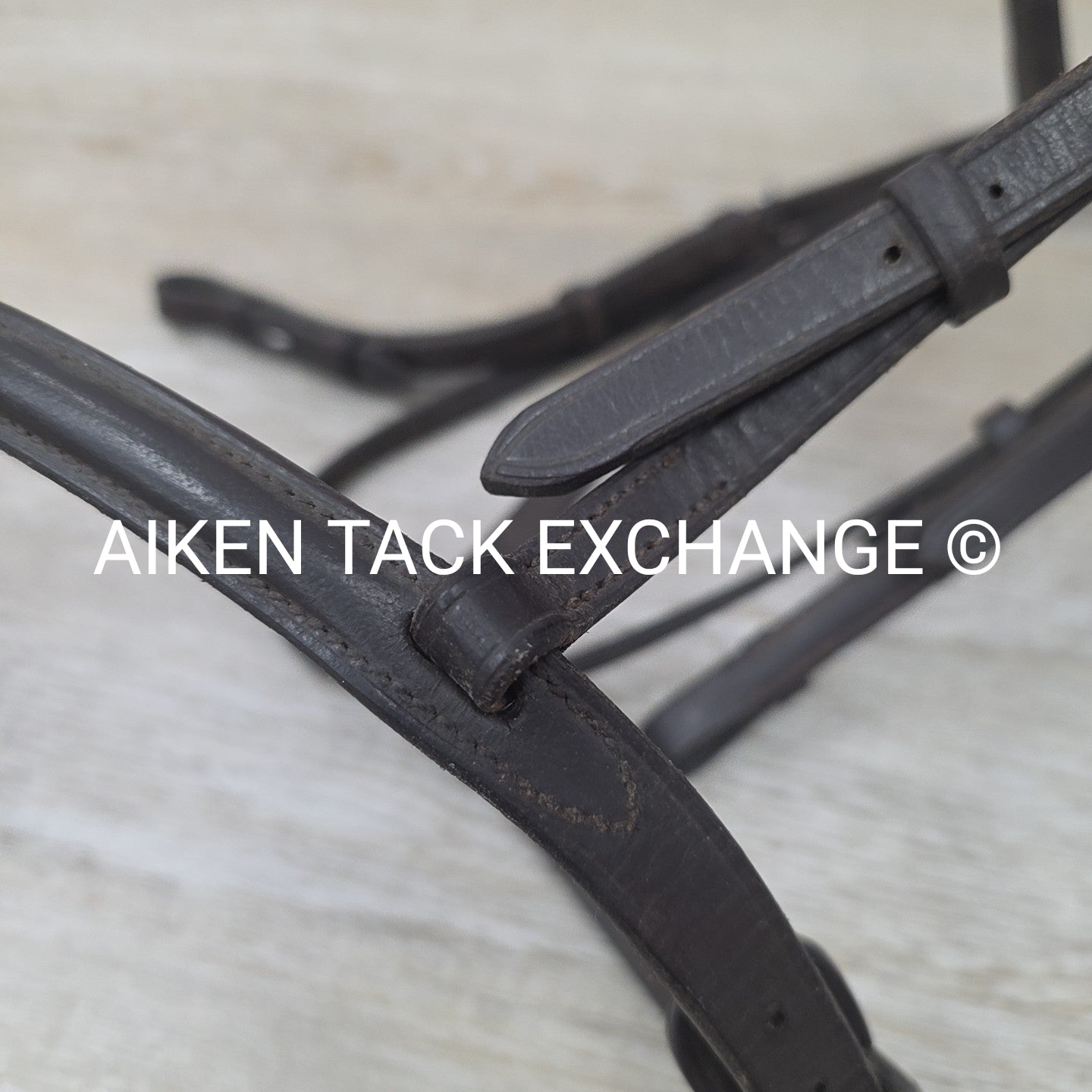 Plain Raised Bridle, No Reins, Brown, Size Cob