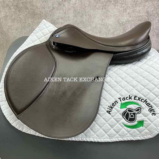 2013 Barnsby Aurora Close Contact Jump Saddle, 17" Seat, Medium Tree, Foam Panels
