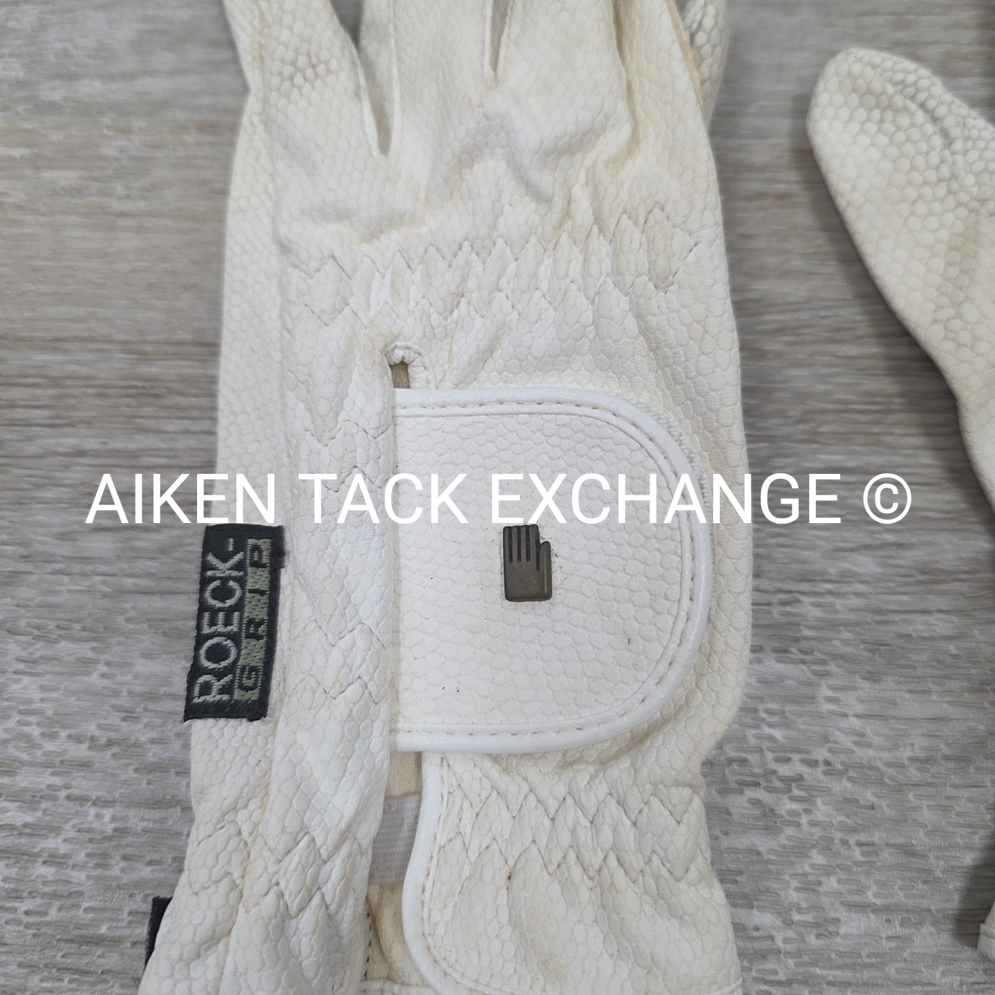 Roeckl Grip Riding Gloves, White, 6.5