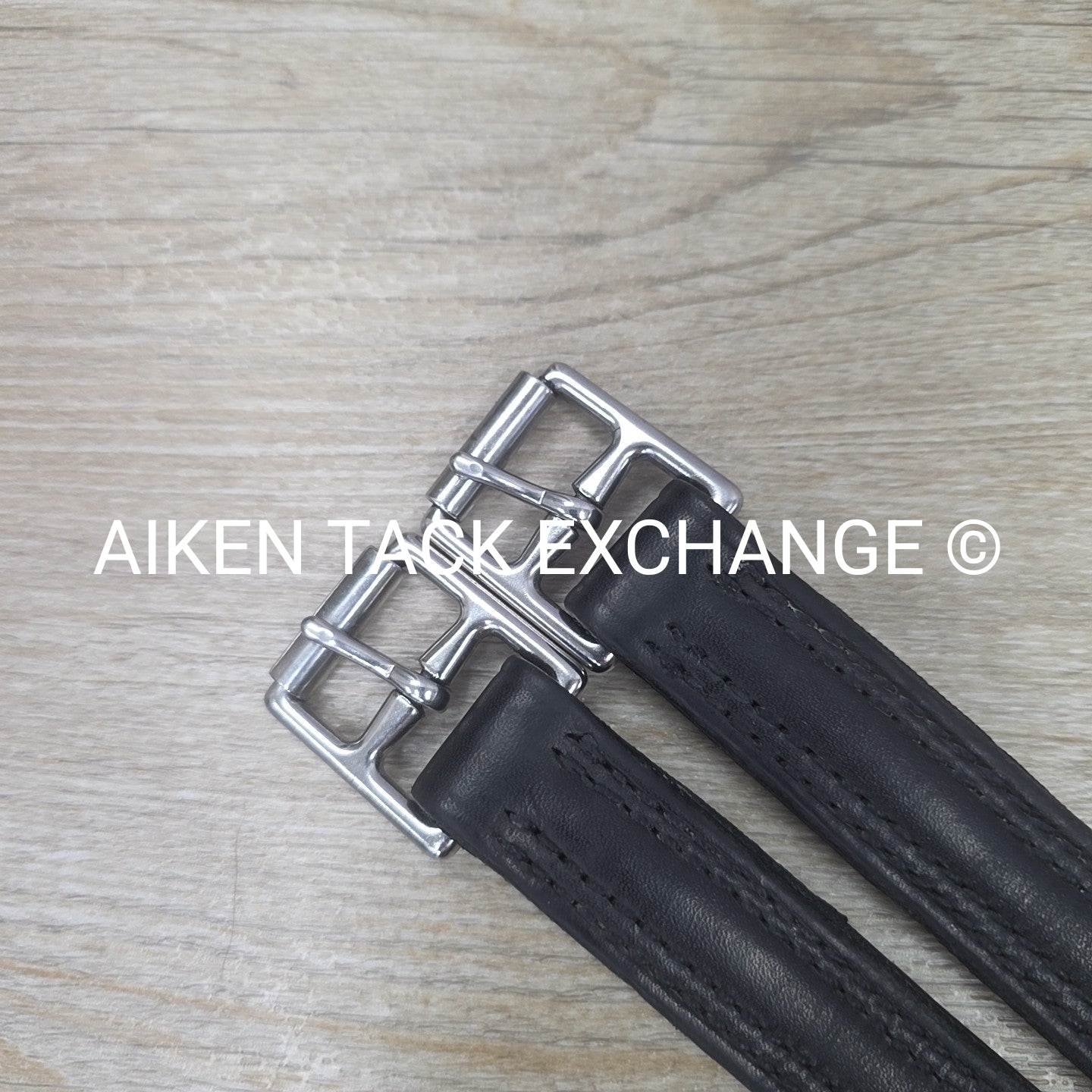 Nunn Finer Nylon Center Stirrup Leathers, Black, 54"