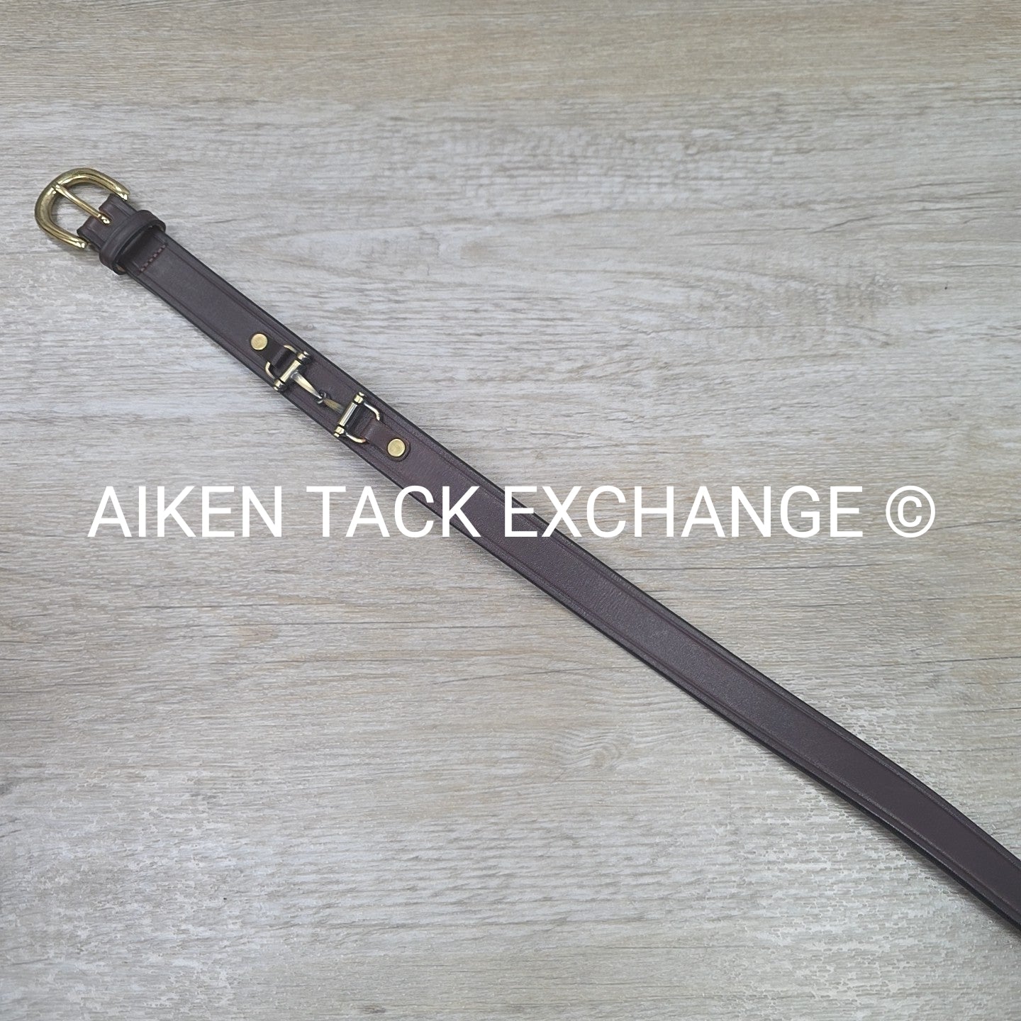 Tory Leather Snaffle Bit Belt, Brown, 34