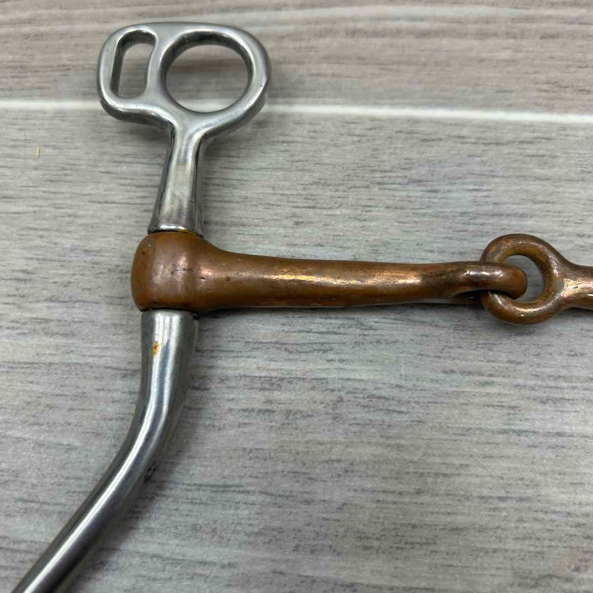 Single Joint Copper Long Shank Tom Thumb Bit 5"