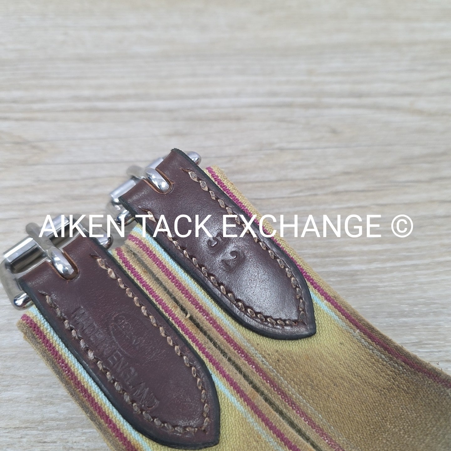 Beval Girth with Single End Elastic, Brown, 52"