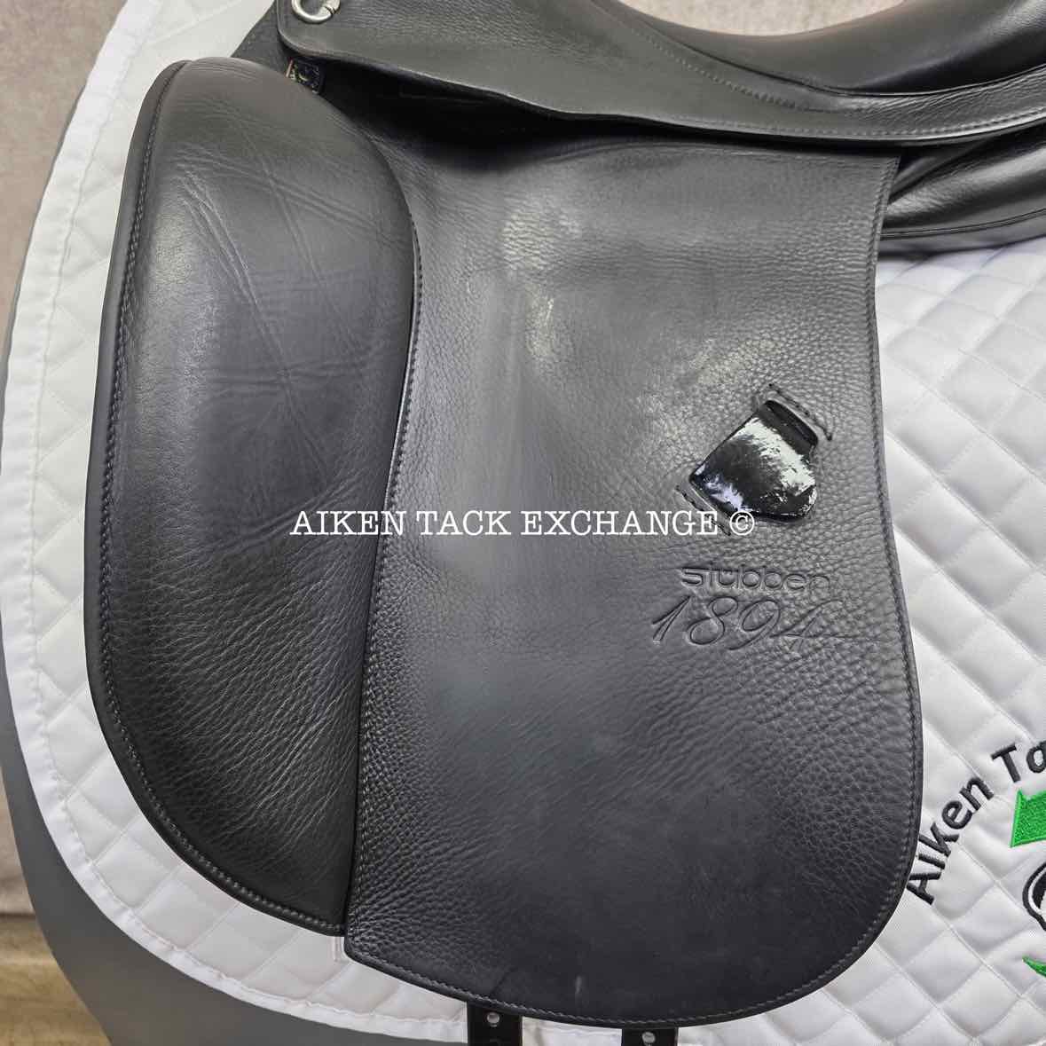2016 Stubben 1894 Dressage Saddle, 17.5" Seat, 32cm Tree - Wide, Wool Flocked Panels