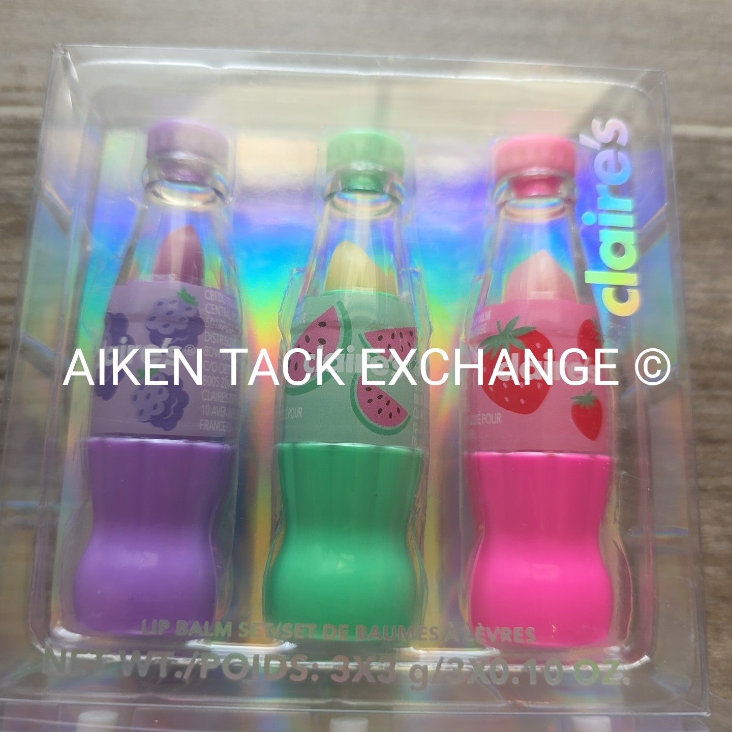Claire's Lip Balm Sets (2) - 3 Count Per Each Set (6 Total)