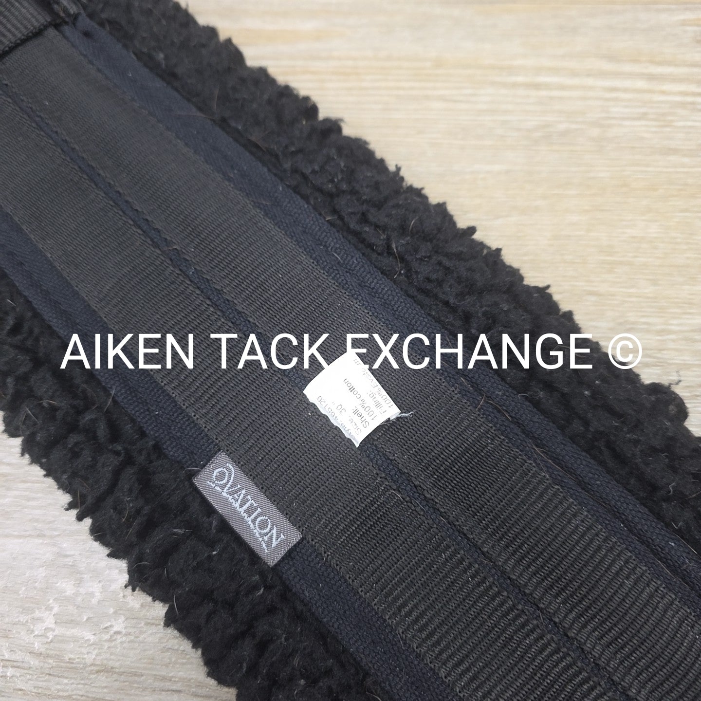 Ovation Equalizer Fleece Dressage Girth, Black, 30"