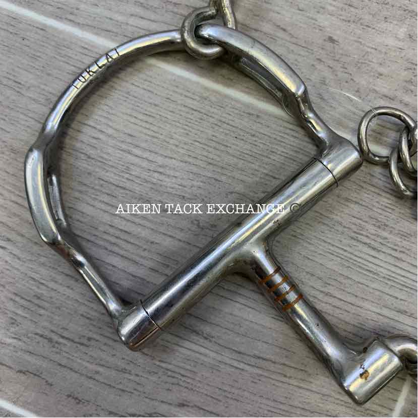 Myler Dee with Hooks Correction Low Port Barrel Bit MB 27PB 5"
