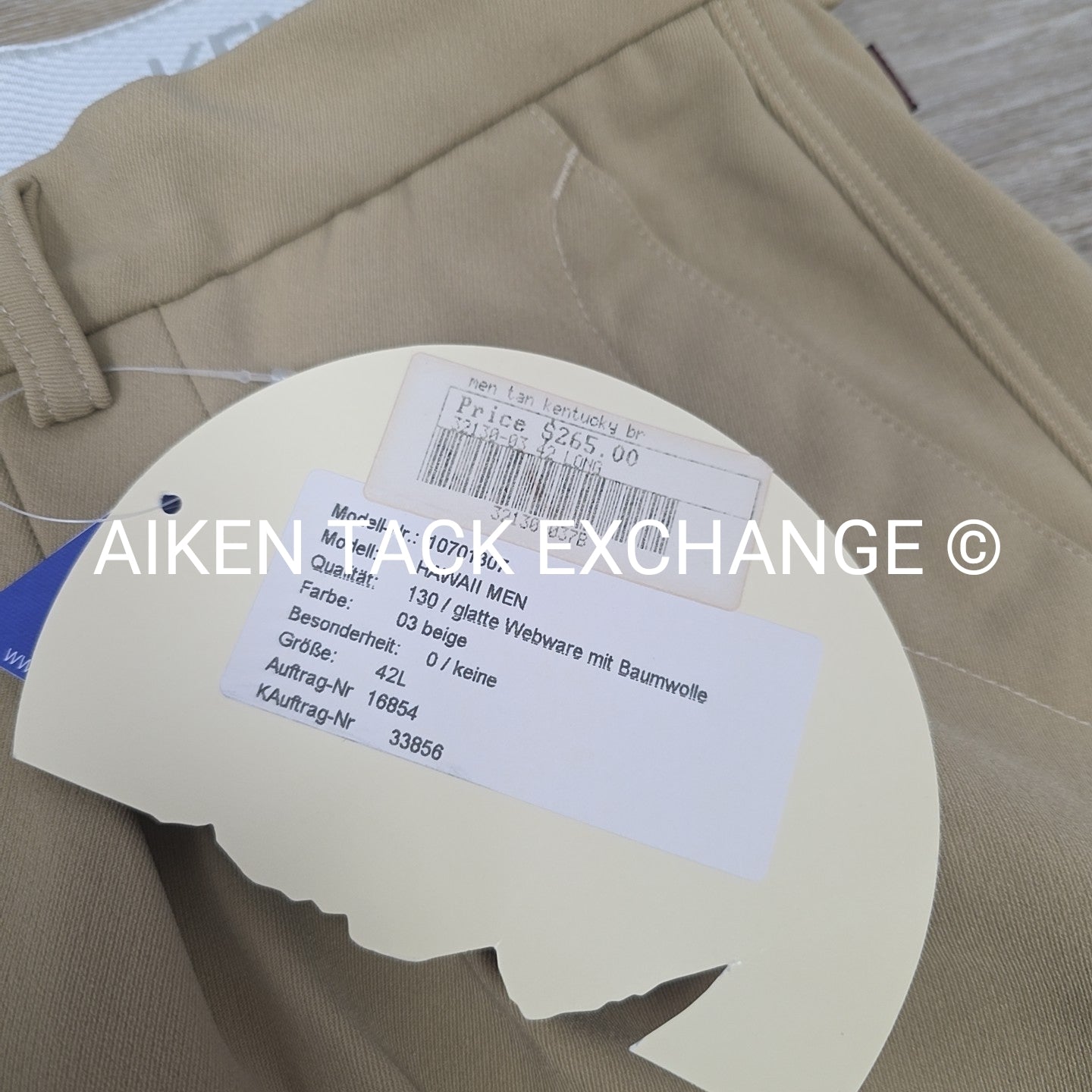 Kentucky Knee Patch Breeches, Men's 42 Long