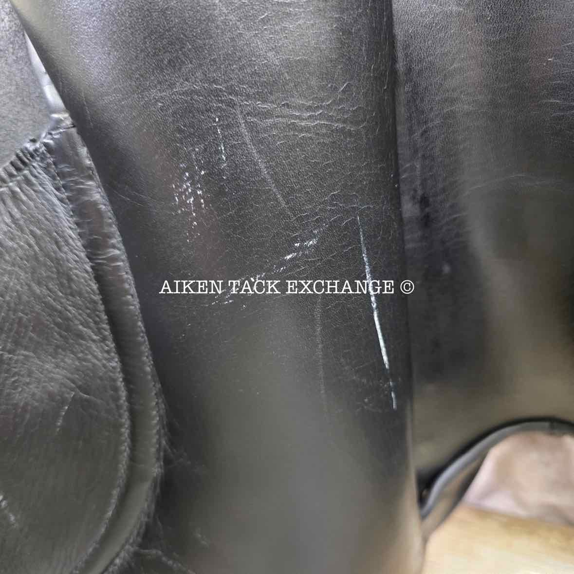 Albion SLK Dressage Saddle, 18" Seat, Medium Wide Tree, Wool Flocked Panels