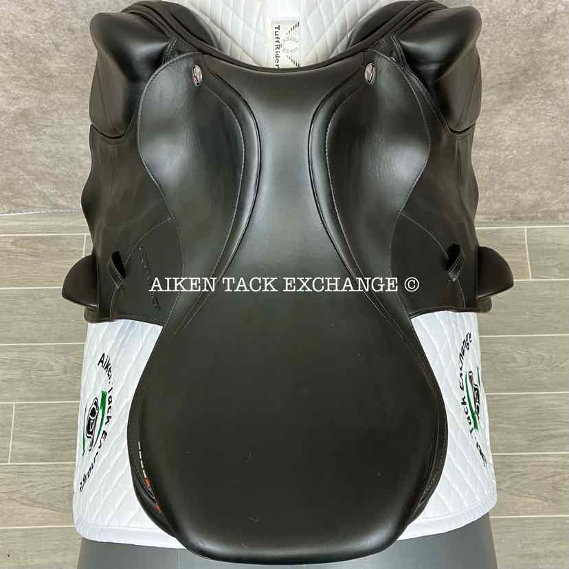 2020 Erreplus E-Contact Monoflap Jump Saddle, 18" Seat, Adjustable Tree, Wool Flocked Panels