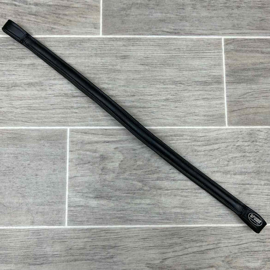 Passier & Sohn Plain Raised Browband, Black, 16.5"
