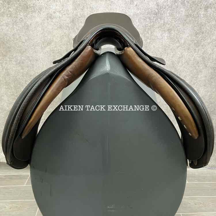 English Close Contact Jump Saddle, 17" Seat, Medium Tree, Foam Panels