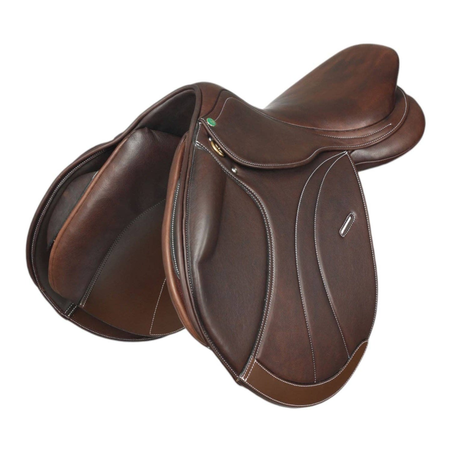 Henri De Rivel Equipe H Close Contact IGP Flocked Saddle: Havana / 16.5