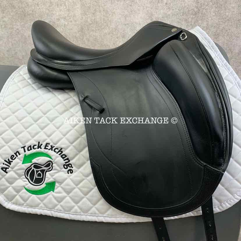 2018 Equipe Olympia Monoflap Dressage Saddle, 16" Seat, Extra Wide Tree, Foam Panels