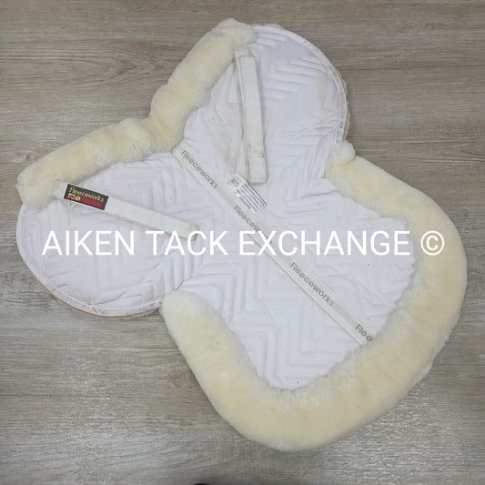 Fleeceworks Perfect Balance Rolled Edge Sheepskin Half Pad with Front Shims, Siz