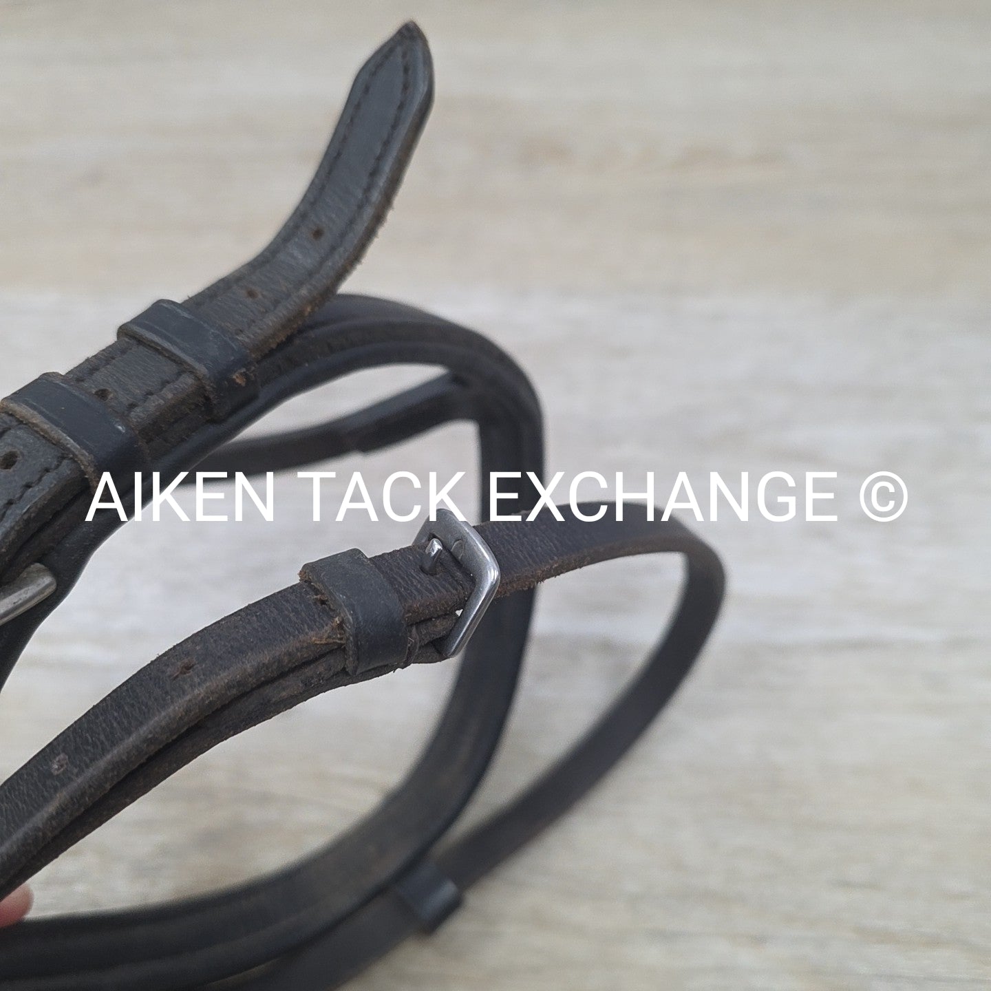 BARGAIN BUNDLE: Plain Flat Noseband & Padded Flash Noseband, Black, Size Full