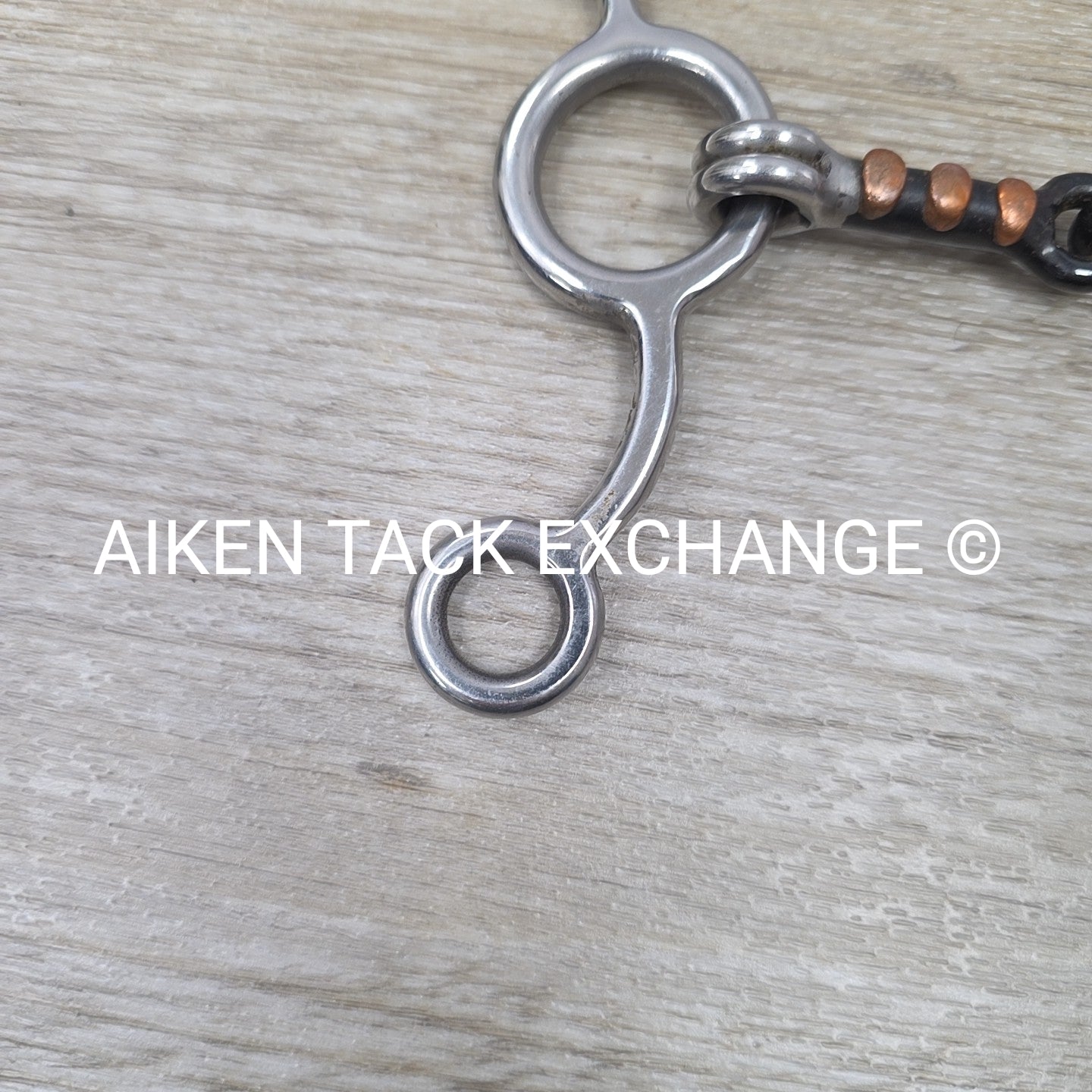 Sweet Iron Dogbone with Copper Rings Jr Cow Horse Bit 4.75"