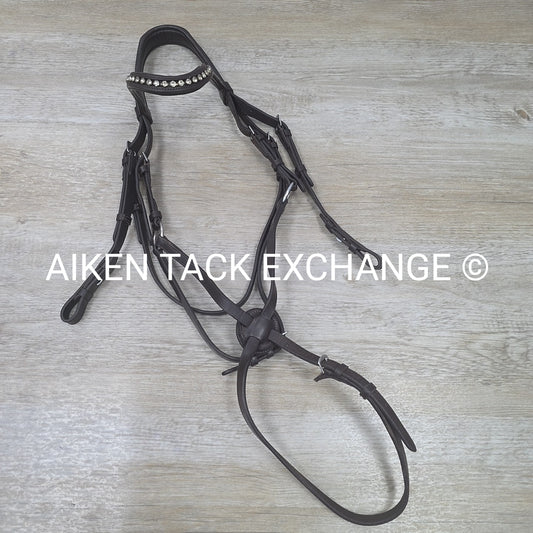 Monocrown Figure 8 Bridle, No Reins, Brown, Size Full