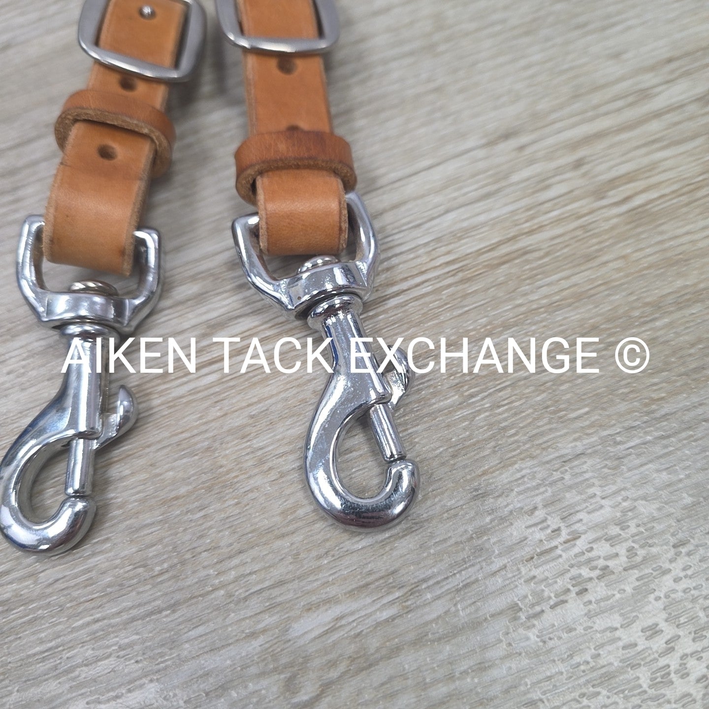 Flat Leather Reins with Snap Ends