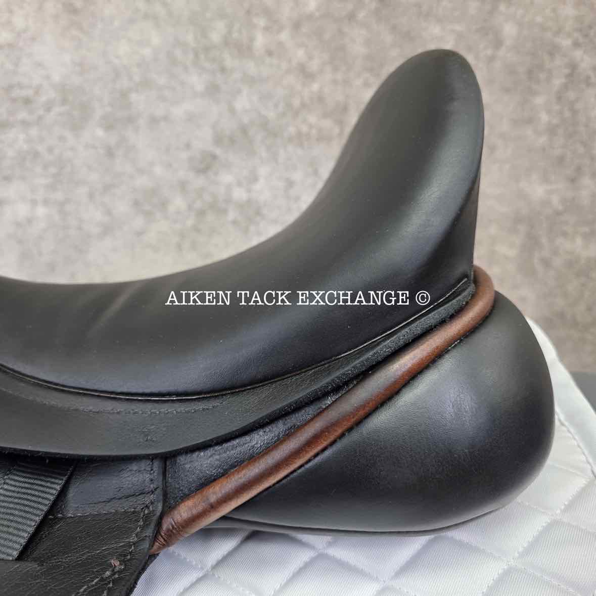 2014 Custom Saddlery Advantage Monoflap Dressage Saddle, 18" Seat, Adjustable Tree, Wool Flocked Panels