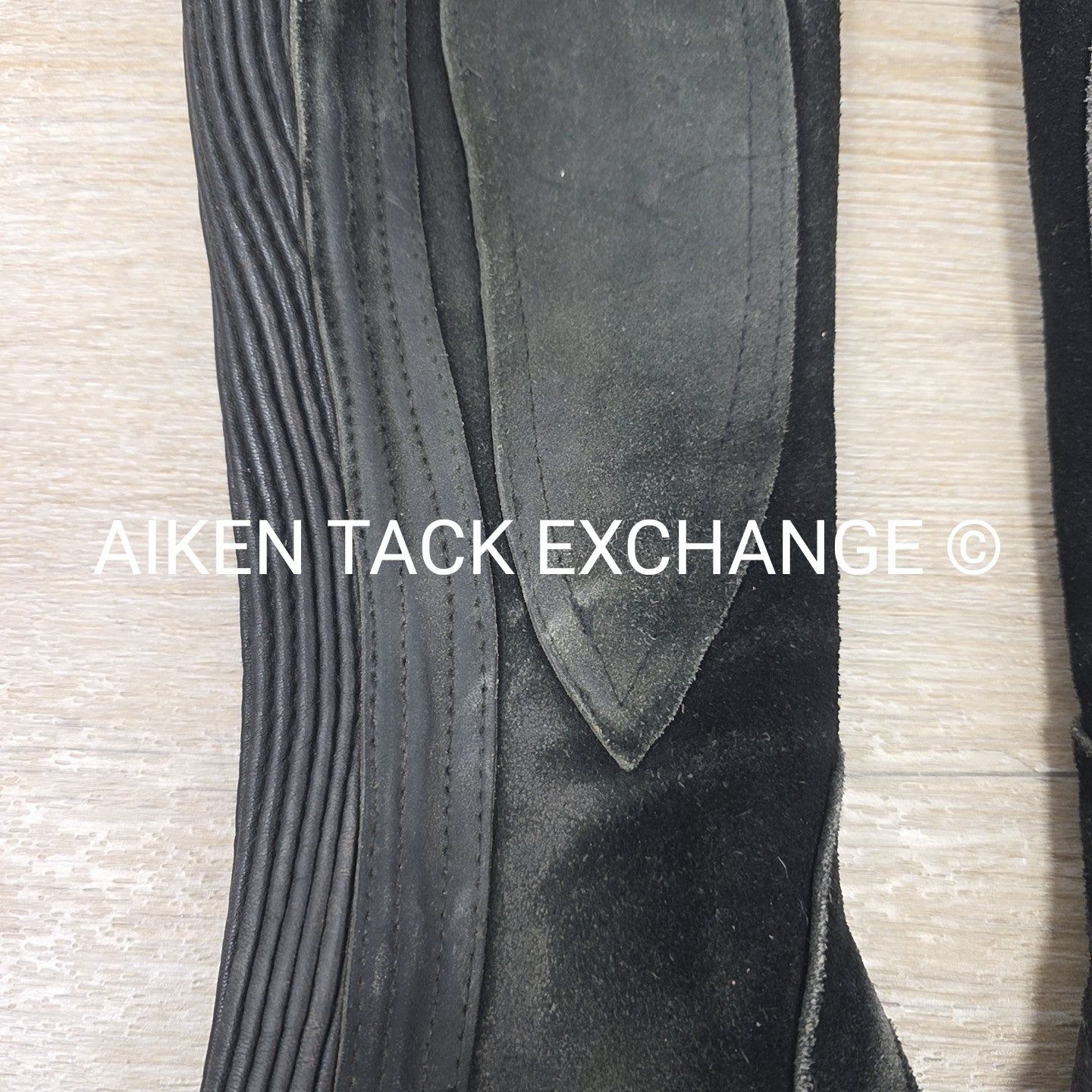 Ovation Suede Half Chaps, Black, Size 8 - 10 Tall