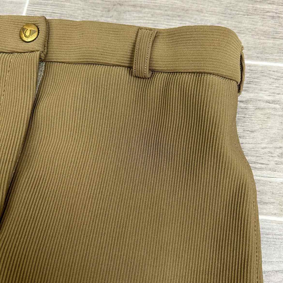 TuffRider Ribbed Full Seat Breeches, Taupe, Women's Size 26 R