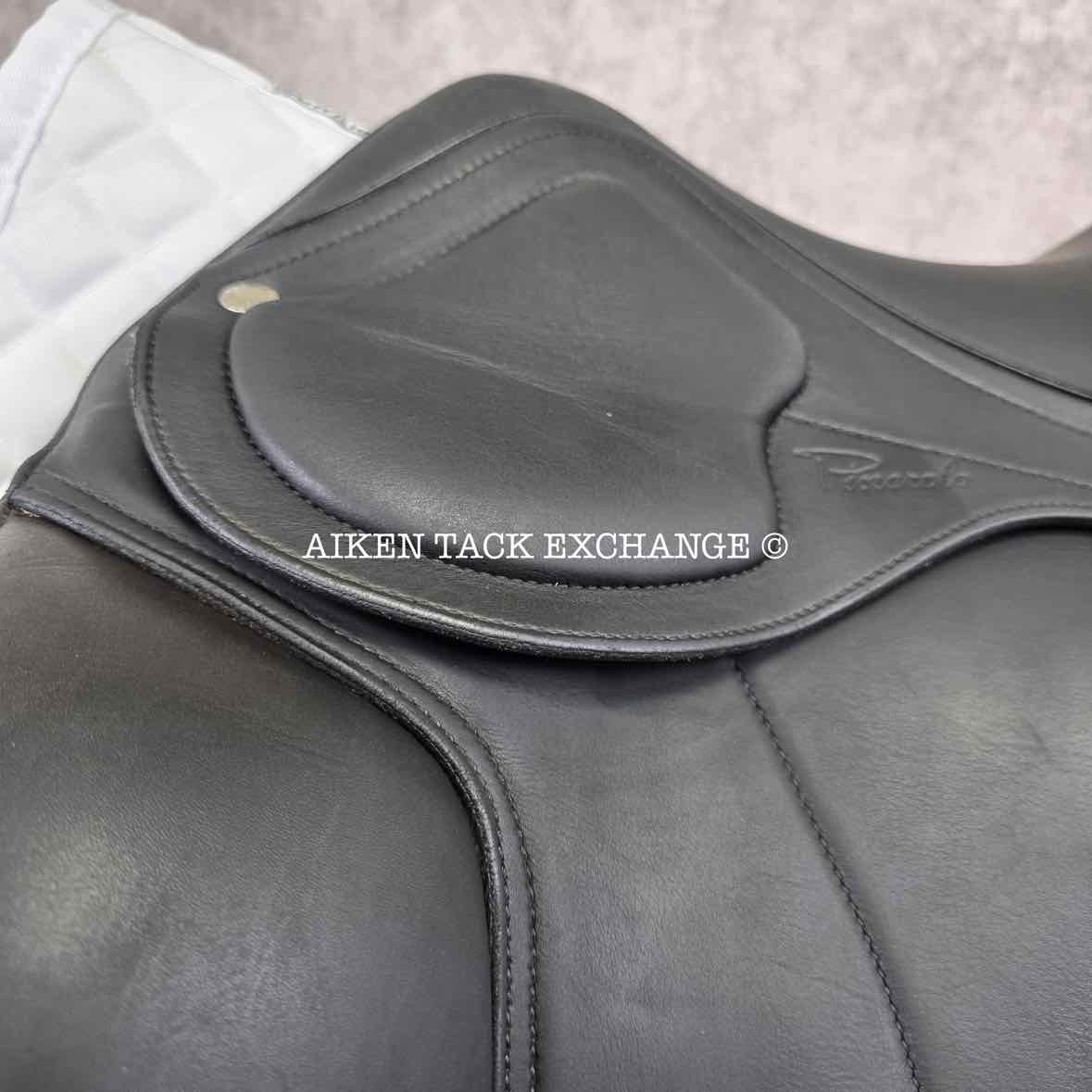 2015 Amerigo Pinerolo Classic Dressage Saddle, 17" Seat, MW/W Tree, Wool Flocked Panels