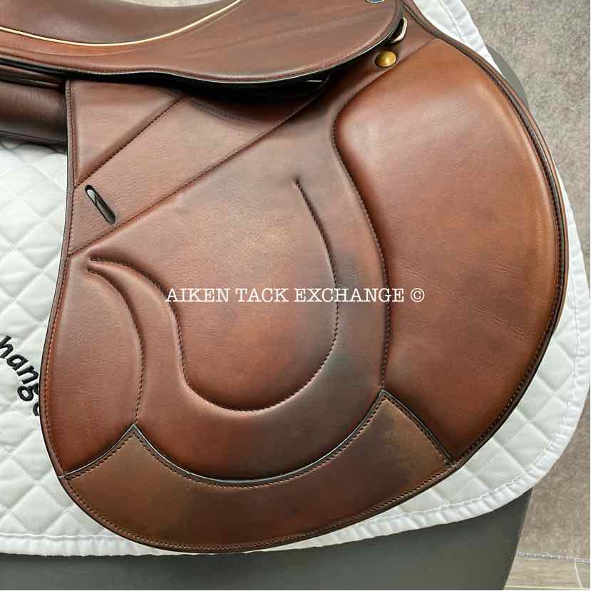 2021 MaxFlex Healthy Horse All Purpose Jump Saddle, 17.5" Seat, Wide Tree, Wool Flocked Panels