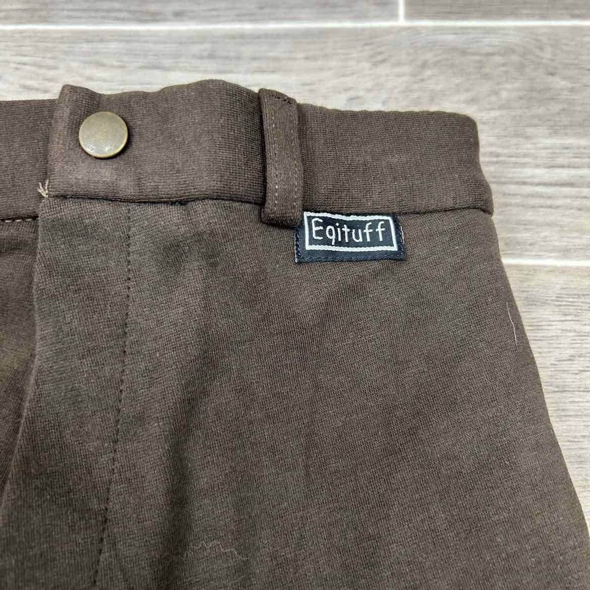 Eqituff Children's Knee Patch Breeches, Brown, Size 10, Brand New