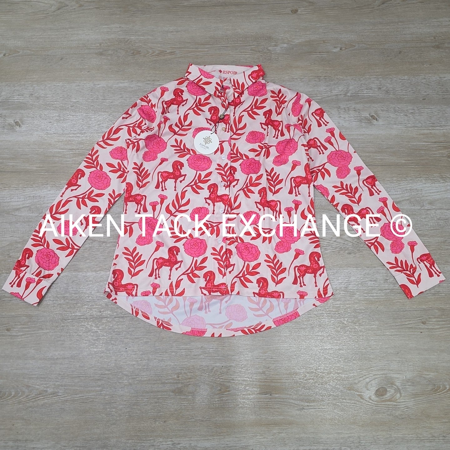 Espoir Buttoned Everyday Long Sleeve Top, Size X-Large
