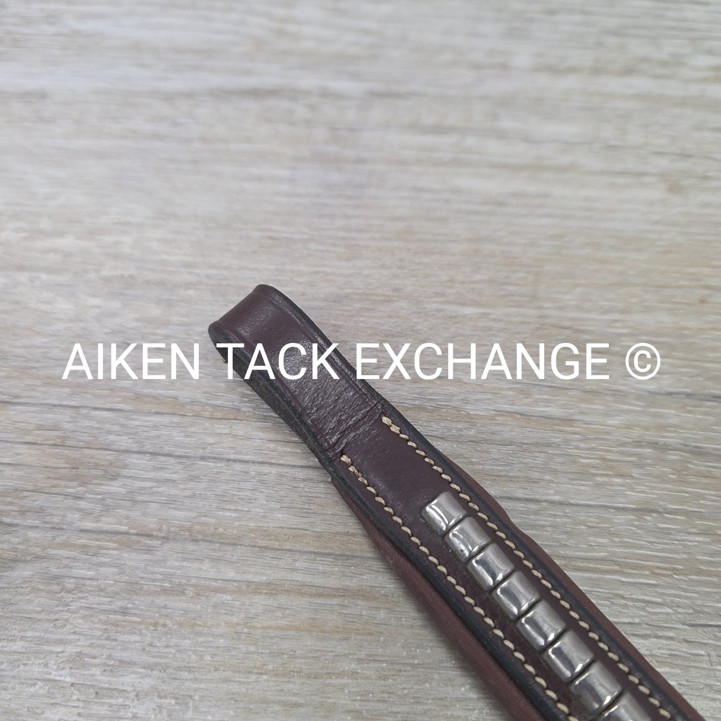 Padded Clincher Browband, Brown, 16"