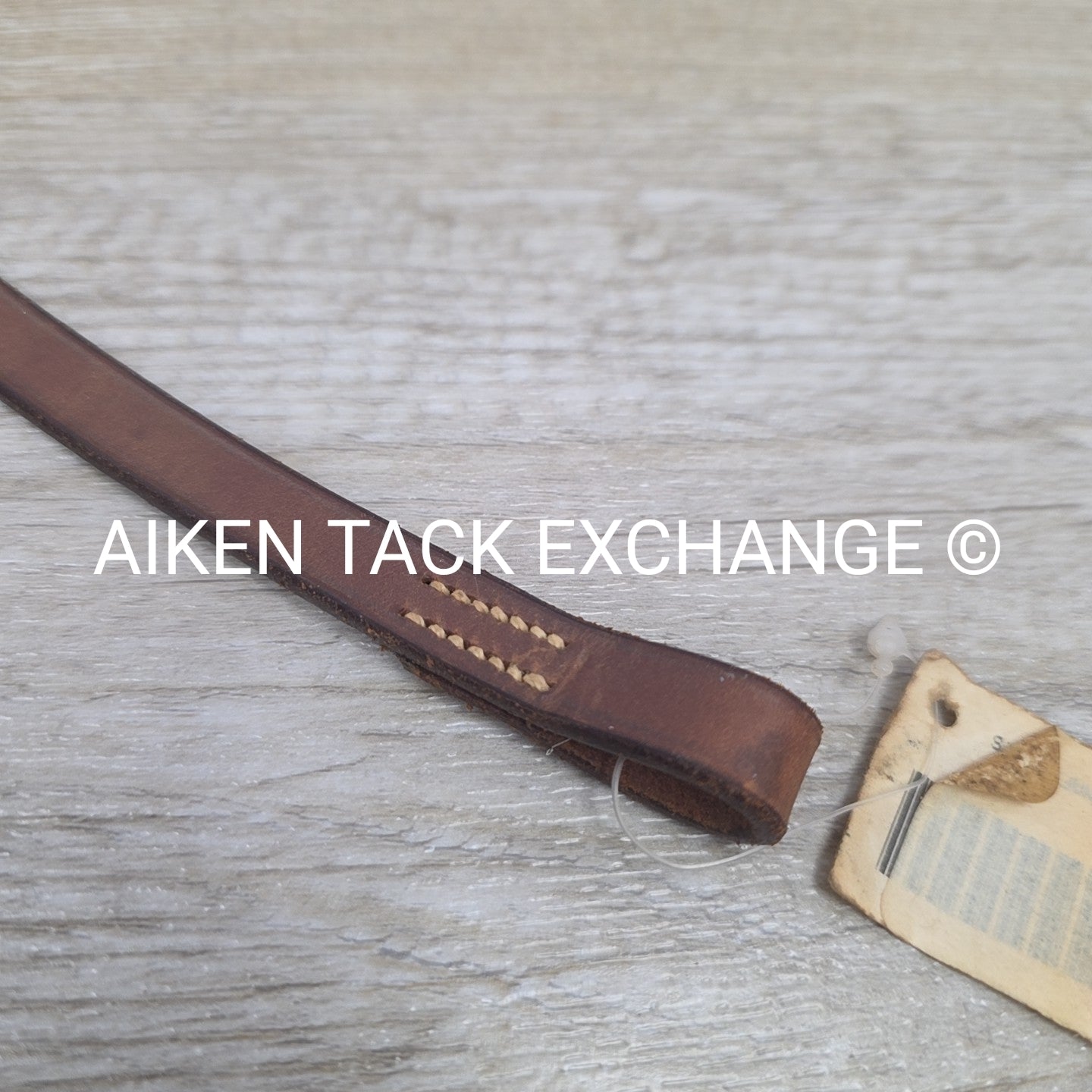 Flat Browband, Brown, Size 14.5"