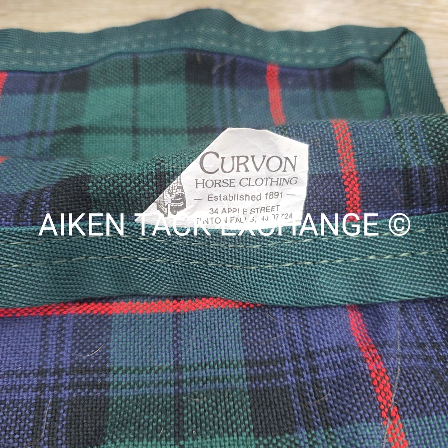 5/A Baker Original Tartan Plaid Stable Sheet, Size 72"