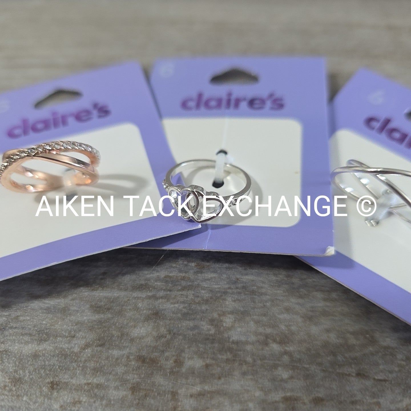 Claire's Rings (3) - Size 6