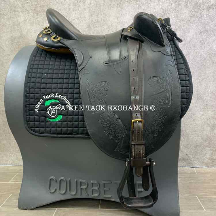 **SOLD** Stockman BushRider Australian Stock Saddle, 19" Seat, Wide Tree