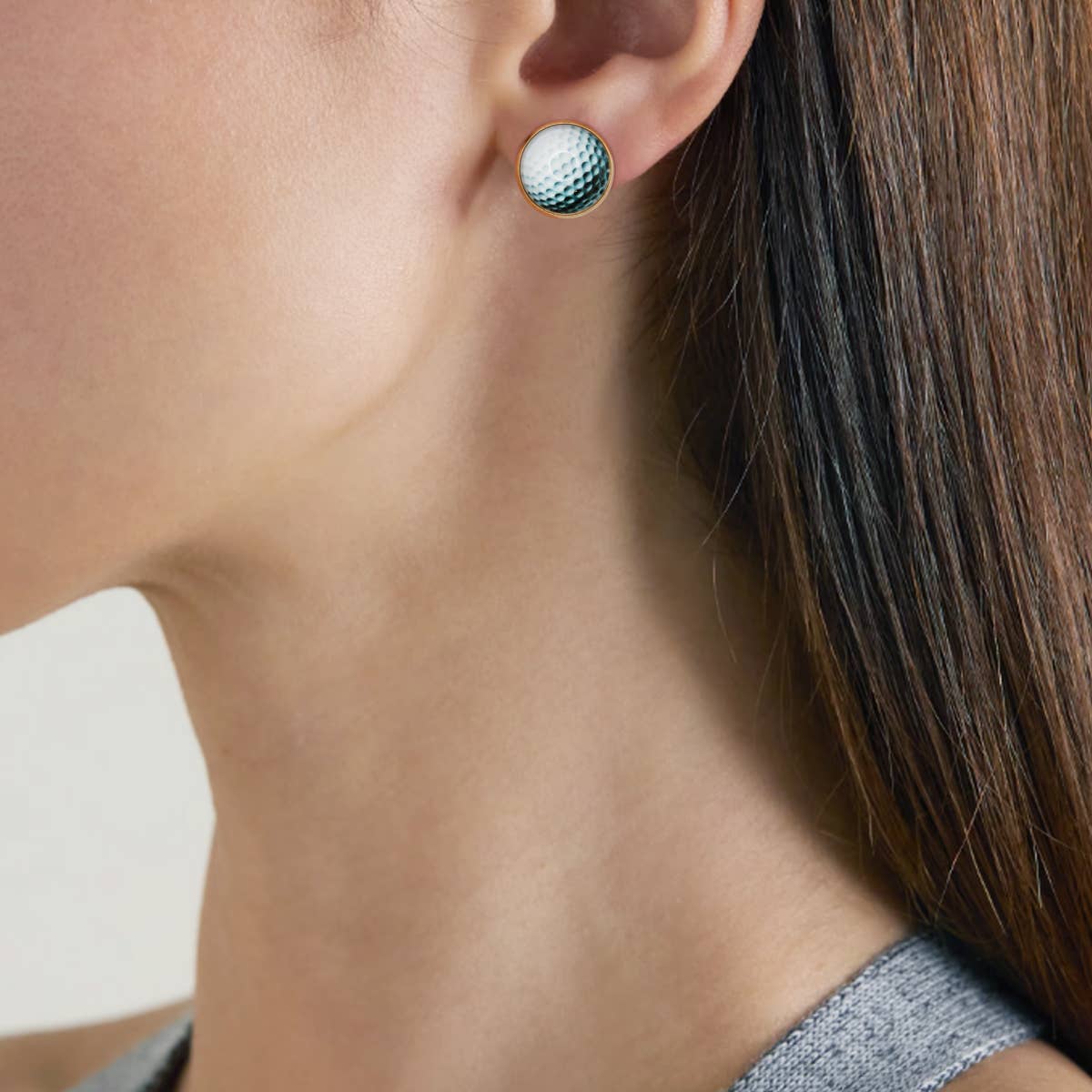 Sports Stud Earrings for Women - Golf Assorted Set