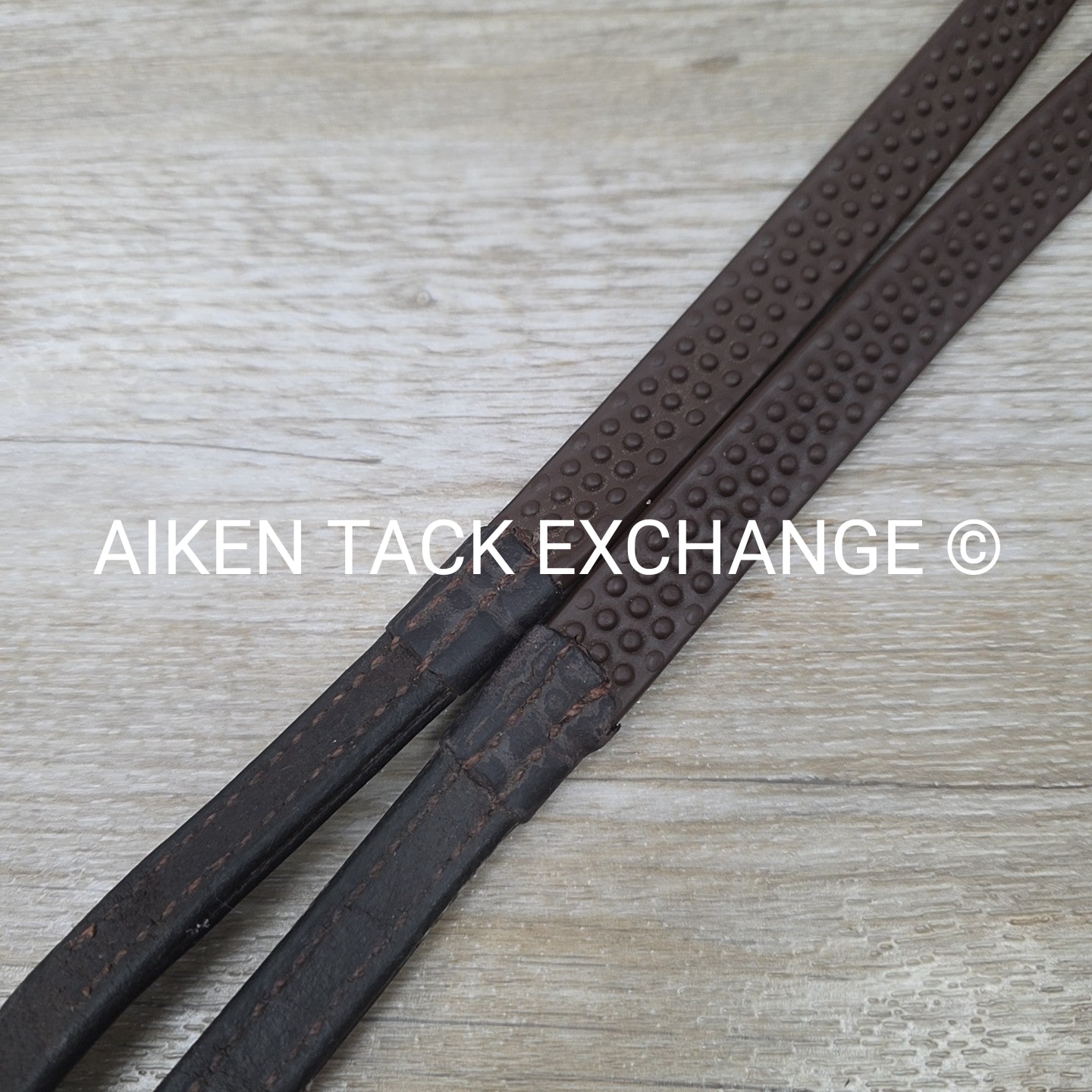 Nunn Finer Soft Grip Rubber Reins, Brown, 60"