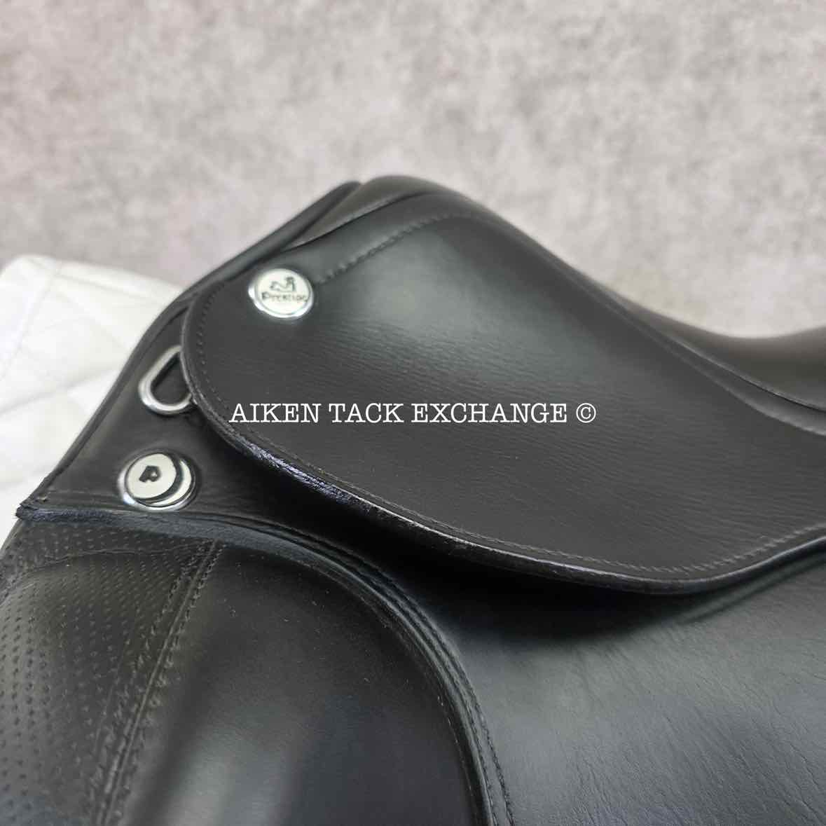2016 Prestige X-Helen K Monoflap Dressage Saddle, 18" Seat, 35 Tree - MW/W, Wool Flocked Panels