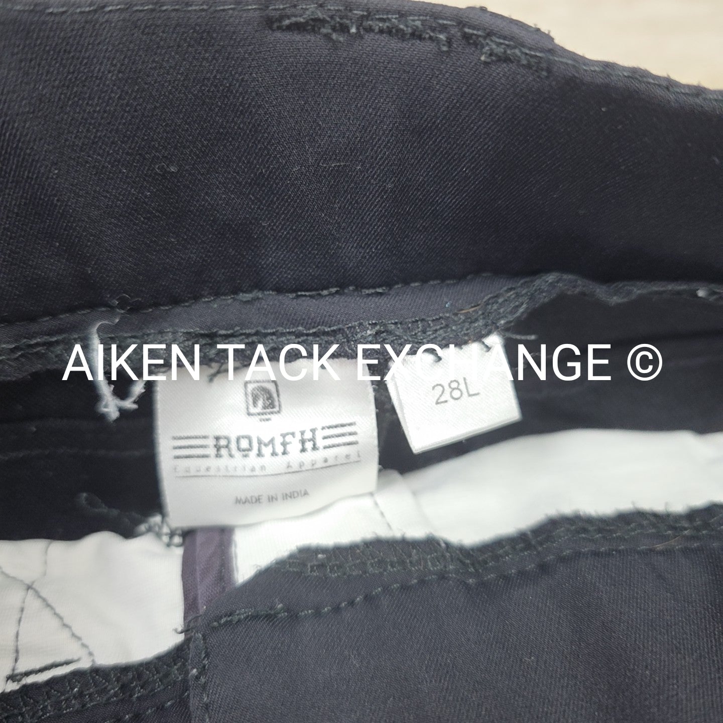 Romfh Sarafina Euro Seat Knee Patch Breeches, Size 28 L