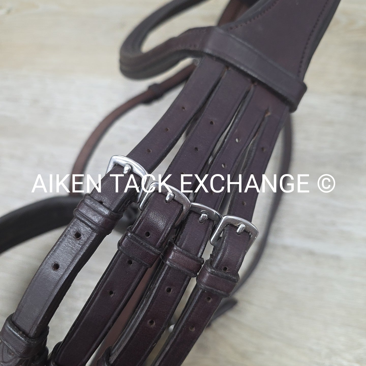 Excelle Monocrown Double Weymouth Bridle with Both Reins, Brown, Size Cob