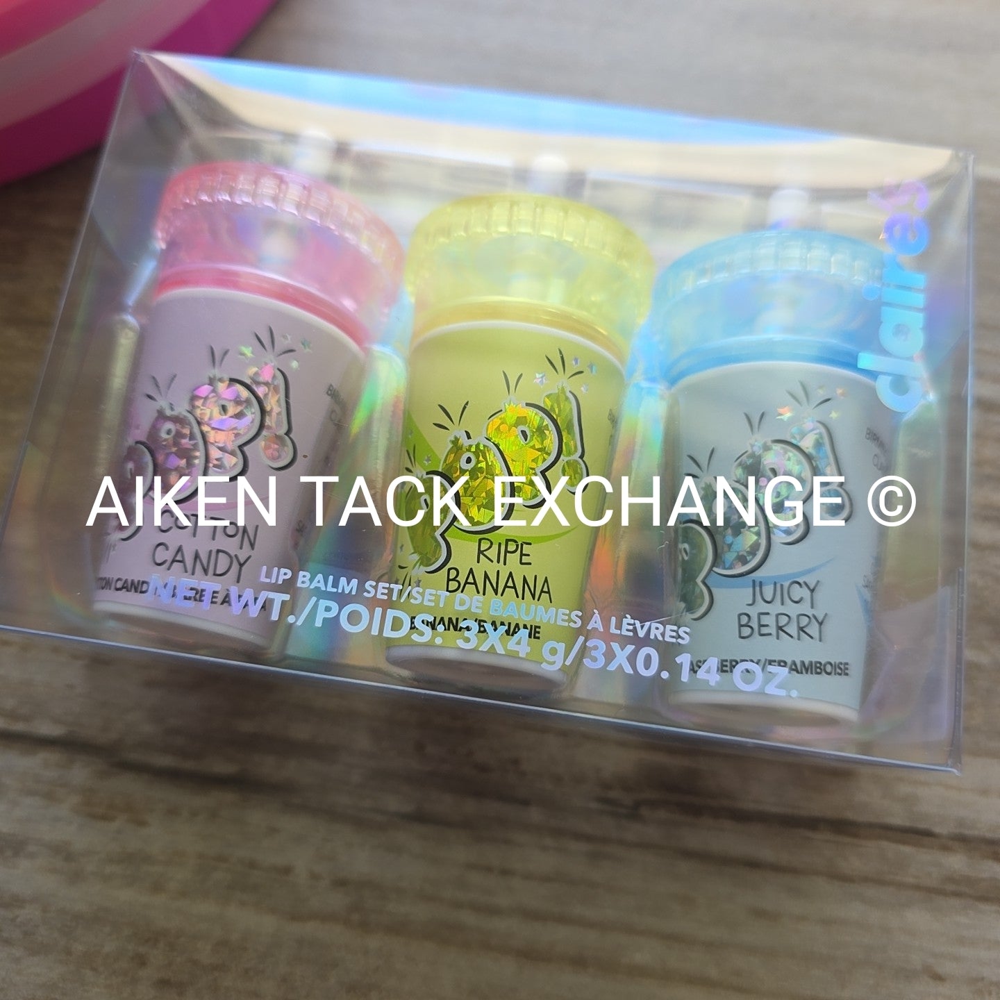 Claire's Beauty Sets - Makeup Kit & Lip Balms (Set of 3)