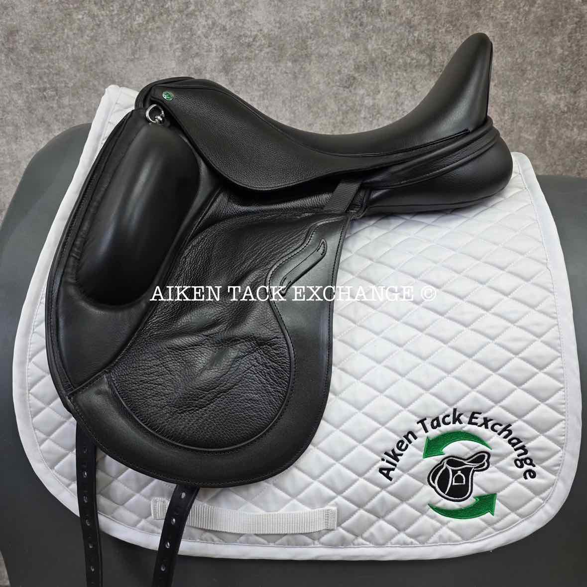 2023 Envy by Custom Saddlery Motion Monoflap Dressage Saddle, 17.5" Seat, Adjustable Tree, Wool Flocked Panels