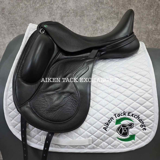 2023 Envy by Custom Saddlery Motion Monoflap Dressage Saddle, 17.5" Seat, Adjustable Tree, Wool Flocked Panels