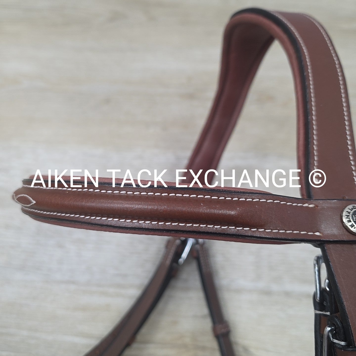 HDR Pro Mono Crown Padded Wide Noseband Bridle with Reins, Brown, Oversize