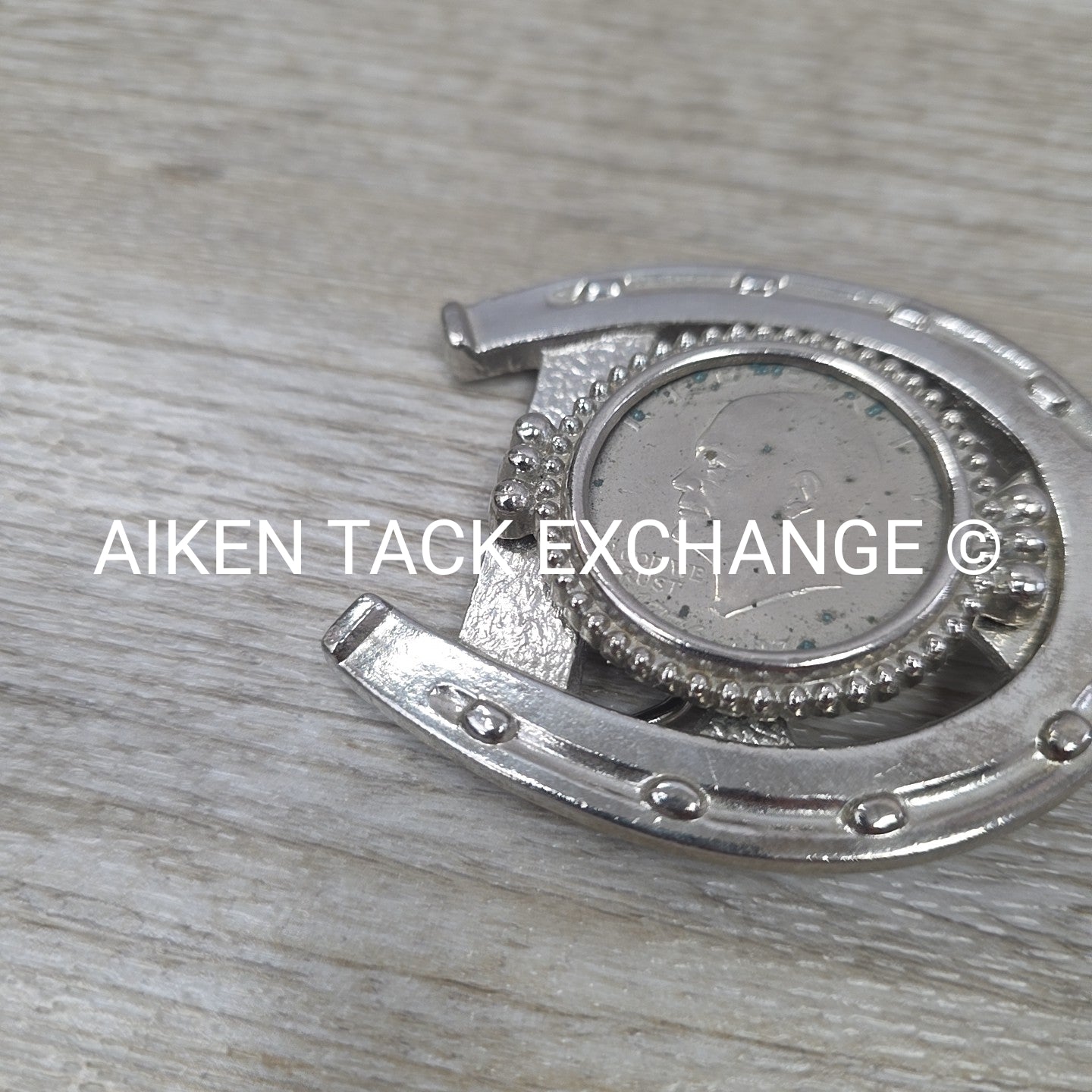 Eisenhower Dollar Horseshoe Belt Buckle