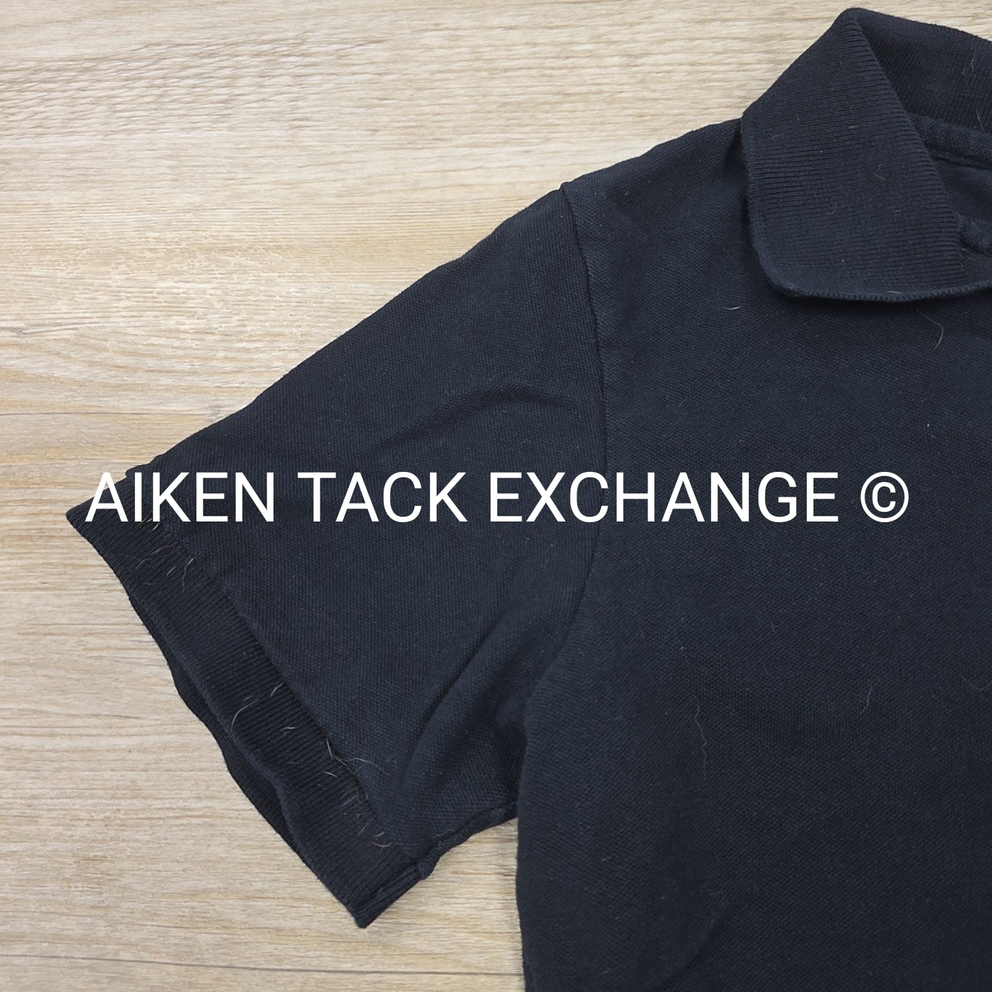 Short Sleeve Collared Polo Shirt with ATE Logo, Women's Size Medium