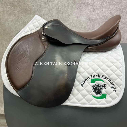 Courbette Lemetex Cresta All Purpose Jump Saddle, 17.5" Seat, Medium Tree, Foam Panels