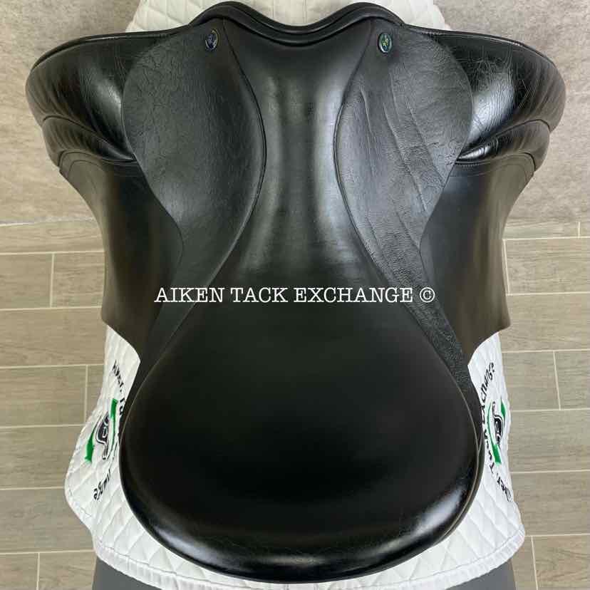 2009 Hulsebos WB4 Dressage Saddle, 17" Seat, Extra Wide Tree, Wool Flocked Panels