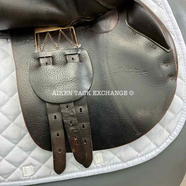 **SOLD** 1995 PJ by Bruno Delgrange Close Contact Jump Saddle, 16.5" Seat, Short Flap, Medium Tree, Foam Panels